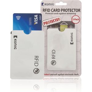 Nedis RFID Beschermingshoesjes | Bescherming tegen: 10 KHz - 5.8 GHz | Geschikt voor 3 Kaarten | 3.36 g | Aluminium | Zilver