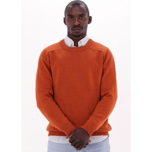 SELECTED MEN Newcoban Lambs Wool Crew Neck W Truien & Vesten Heren - Sweater - Hoodie - Vest- Bruin - Maat XXL