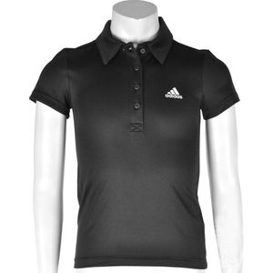 adidas - Girls Response Traditional Polo - Meisjes Tennispolo - 176 - Zwart