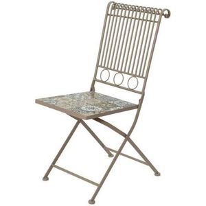 Edm - Bistro Tuinstoel - Grijs - Aluminium - Ergonomisch Ontwerp