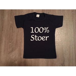 Baby shirt met opdruk ''100% stoer''