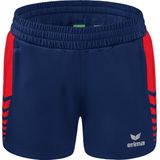 Erima Six Wings Worker Short Kinderen - New Navy / Rood | Maat: 140