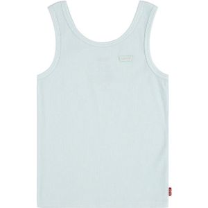 Levi´s ® Kids Meet And Greet Ribbed Mouwloos T-shirt Blauw 4 Years Meisjes