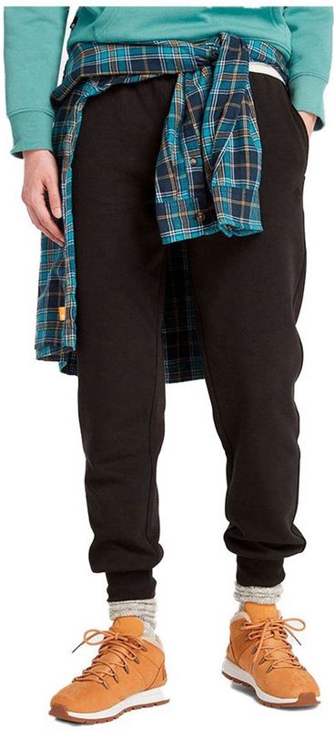 Timberland - Exeter River Brush Back Jogger Pants - Trainingsbroek - Zwart - Katoen-Polyester