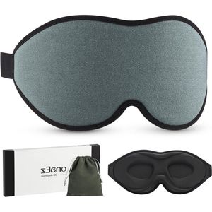 3D slaapmasker voor heren en vrouwen - totaal licht blokkerend oogmasker - 12 mm diepe oogholtes & verhoogde neuspads - slaapbril van zijde voor reizen - dutjes in 2023
