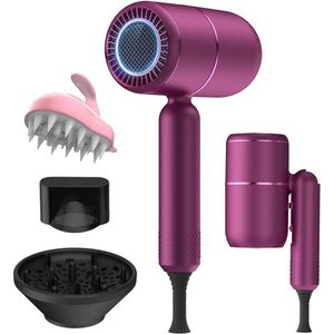 Haarföhn - Haardroger met diffuser - Ionentechnologie - Haargroei - 2000W - Lichtgewicht