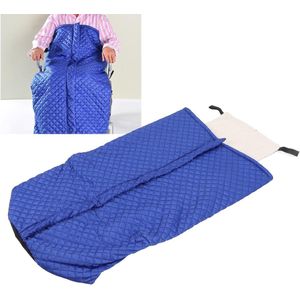 Windproof Heat Roll Blanket - Leg Blanket - Warm Wheelchair Fleece Wrap - Dikke Accessoires voor Volwassenen en Ouderen (Blauw)