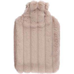 Warmwaterkruik - Taupe - 1,75L - Fluffy Pluche Hoes - Bedkruik