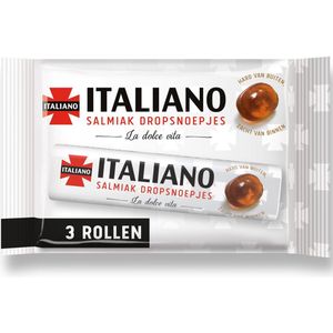 Italiano Salmiak Dropsnoepjes 3-pack (24x99g)