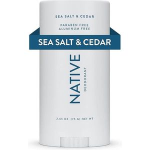 Native Sea Salt & Cedar Deodorant 75g - Natural Deodorant - Aluminum Free