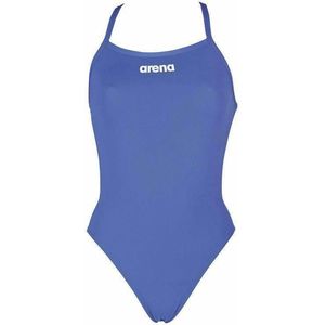 arena Solid Light Tech High One Piece Swimsuit Dames, royal-white Maat DE 38 | US 34