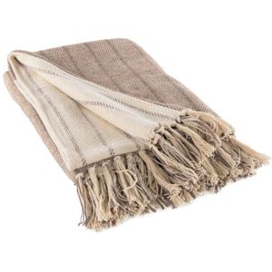 Plaid ALMA - Taupe - 130x160 cm - Woondeken