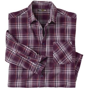 ATLAS FOR MEN - Geruit overhemd van flanel Altitude - Heren - Verkrijgbaar in grote maten - 4XL