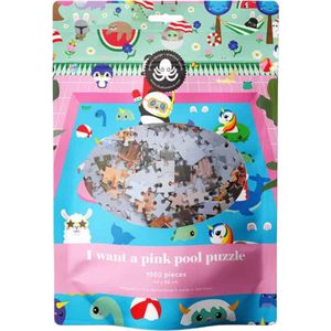Studio Inktvis - I want a pink pool - 1000 stukjes puzzel - Schattig - Kawaii
