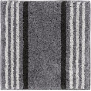 Casilin - Lima - Antislip Badmat - Toilet WC mat vierkant - Grijs - 60x60 cm