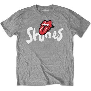 The Rolling Stones - No Filter Brush Strokes Heren T-shirt - M - Grijs