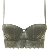 Morgan - Lorie - Bandeau BH - Voorgevormde Cups - Classic Decolleté - Net en Grafische Kantband