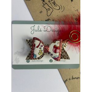Julé Design sinterklaas haarstrik rood
