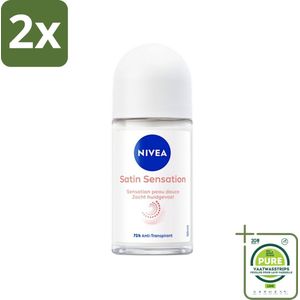 Nivea - Deodorant - Roller - Soft Touch - Anti-Transpirant 50 ml - Voordeelverpakking - 2 stuks - Anti-transpirant - Deodorant