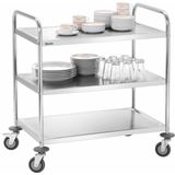 Serveerwagen - Zwart - Hout - Modern Design