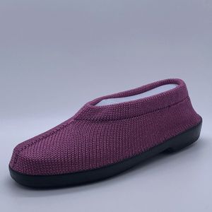 Gebreide Portugese Schoen - Pink Fuchsia - Maat 37 - Instappers - Pantoffel