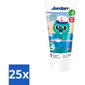Jordan Tandpasta Kids 0-5 jaar 50 ml - Bulkverpakking - 25 stuks