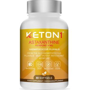 Keton1 - Astaxanthine - Astapure® 4 mg - Natuurlijke Antioxidanten