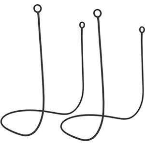 2-pack Silicone Earphone Anti-lost Straps - Flexible Safety Earplug Lanyard for Wireless Earphones