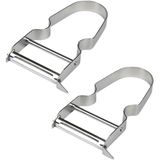 Benson - Dunschiller - Zilver - RVS - 11 x 6.5 cm - 2x