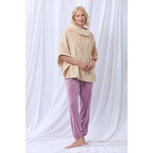 Lords & Lilies poncho dames - beige - 252-52-TLA-C/227 - maat XS/S