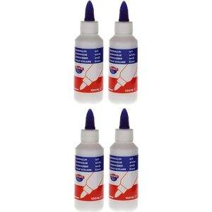 4x Schoollijm Wit - Totaal 400ml - Collall