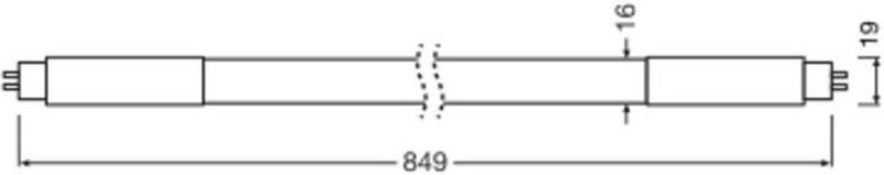 Ledvance - G5 T5 LED Buis - 3000K - 11W - 1550 Lumen - 863 mm - 10 stuks