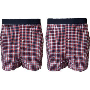 Embrator mannen Boxershorts 2-stuks geruit maat XXL