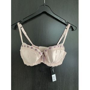 Panache Superbra Lingerie serie Masquerade Aragon BH - oud roze met lila afwerking - maat G75