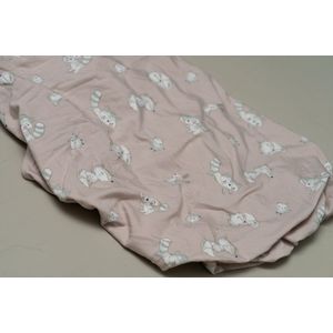 Baby-matrashoes wieg/wandelwagen-40x80-roze met vosje-handgemaakt-( Sweet baby Bedstraw)