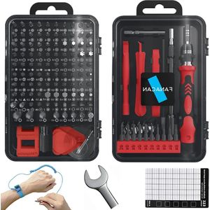 Fijnmechanische schroevendraaierset precisiegereedschapsset - doe-het-zelf elektronische reparaties - 160-in-1 - pc laptop smartphone