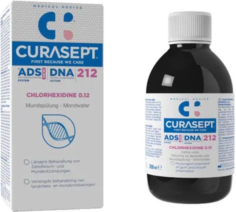 Curasept - ADS DNA 212 - Mondwater - 200 ml - Chloorhexidine 0.12%