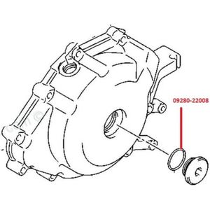 o-ring d 3.1 id 22.7 voor motor suzuki 125 dr 1994 tot 2002 09280-22008 nieuw