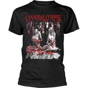 Cannibal Corpse Unisex Tshirt -M- BUTCHERED AT BIRTH (EXPLICIT) Zwart