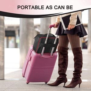 Complete make-up koffer TOPSEFU Professionele make-uptas draagbaar make-upzakje met verstelbare verdelers voor cosmetica make-upborstels - Zwart A make-up Complete make up koffer