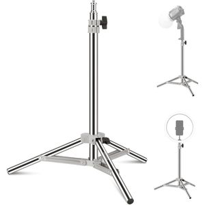 Neewer® - 32""/80cm Fotografie Lichtstatief - Verstelbaar Roestvrijstalen Tafelstatief voor Reflectoren, Softboxen, LED Ringlichten en Paraplu's met 1/4"" Montageschroef - Model ST80SS