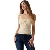 Guess W5gr40z3nx0 Mouwloos T-shirt Geel XS Vrouw