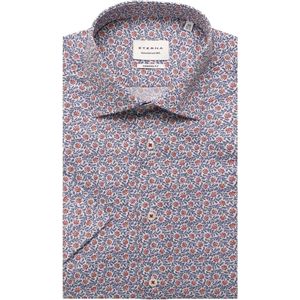 Eterna - Overhemd Blauw Eterna Korte Mouw Overhemd Blauw 4167 C18k