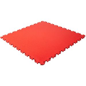 Rubbermagazijn | PVC kliktegel hamerslag - 7mm | 50x50cm | rood | winkel | showroom | garage | prijs per stuk