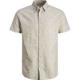 JACK & JONES JUNIOR JJELINEN BLEND SHIRT SS SN JNR Jongens T-shirt - Maat 164