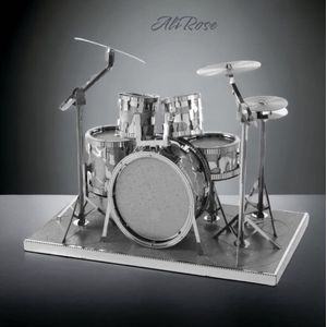 AliRose - 3D Bouwmodel - Metaal - DIY - Drum Set - Bouwset - Modelbouw - Muziekinstrument