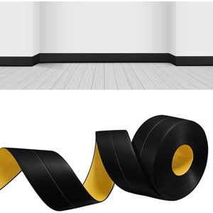 6 Meter Flexibele Zelfklevende Zachte PVC Plint - 18 x 18 mm - Keuken en Badkamer Geschikt