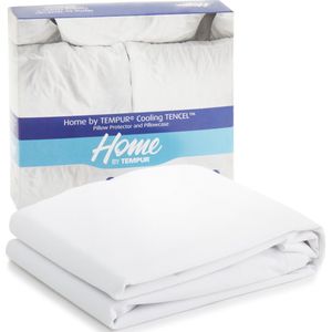 Home by TEMPUR® Kussenbeschermer - Wit - 60 x 50 cm - Anti-huisstofmijt - Anti-Allergie - kussensloop ademend, waterdicht en verkoelend - Cooling TENCEL™