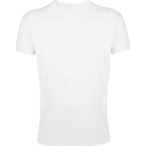 SOLS Heren Regent Slim Fit T-Shirt met korte mouwen (Wit)