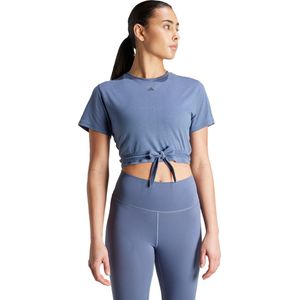 adidas Performance Yoga Studio Wrapped T-shirt - Dames - Blauw- XS